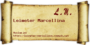 Leimeter Marcellina névjegykártya